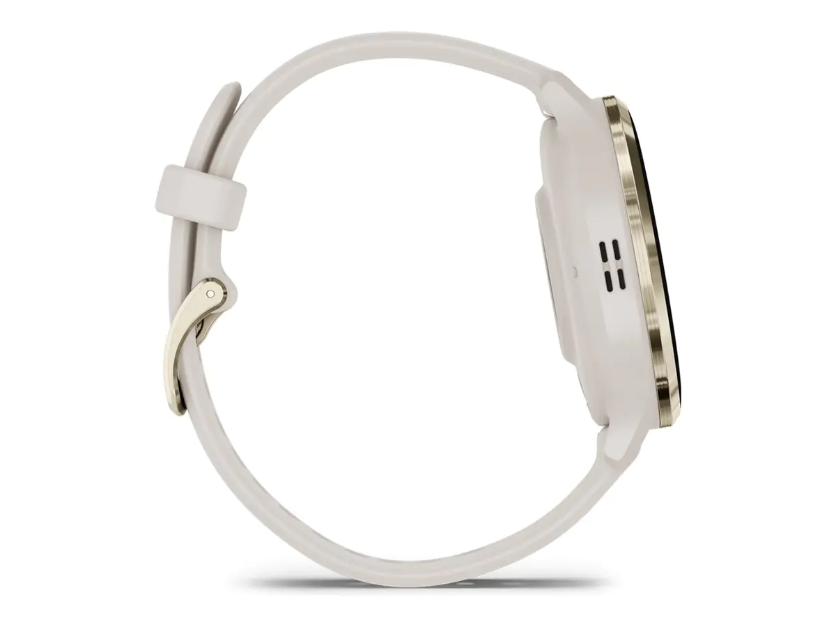 Garmin Venu 3S - 41 mm - Ivory - intelligente Uhr mit Band - Silikon - Handgelenkgröße: 110-175 mm - Anzeige 3.04 cm (1.2") 010-02785-04