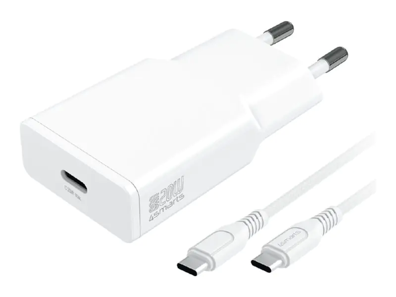 4smarts Netzteil - GaN, schlank - 20 Watt - 3 A - PD/PPS (USB-C) 541121
