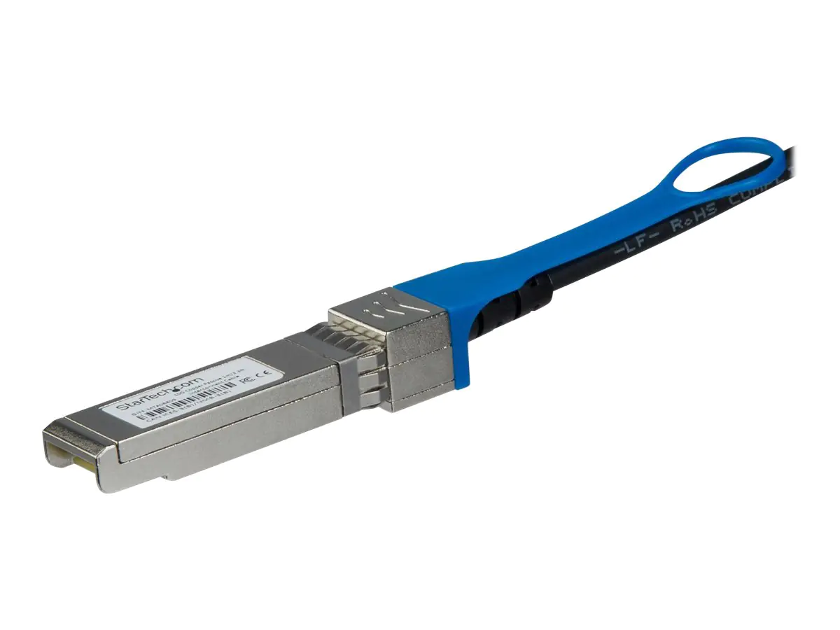 StarTech 3m HP JD097C kompatibel - SFP+ Direktverbindungskabel - 10GbTwinax Kabel - passives SFP+ Kabel - 10GBase Direktanschlusskabel - SFP+ eingerastet zu SFP+ eingerastet - 3 m - twinaxial - SFF-8431/SFF-8432 - passiv - Schwarz
