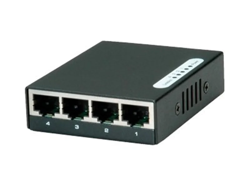 ROLINE Pocket Gigabit Ethernet Switch - Switch - unmanaged - 4 x 10/100/1000 - Desktop ROLINE Pocket Gigabit Ethernet Switch - Switch - unmanaged - 4 x 10/100/1000 - Desktop