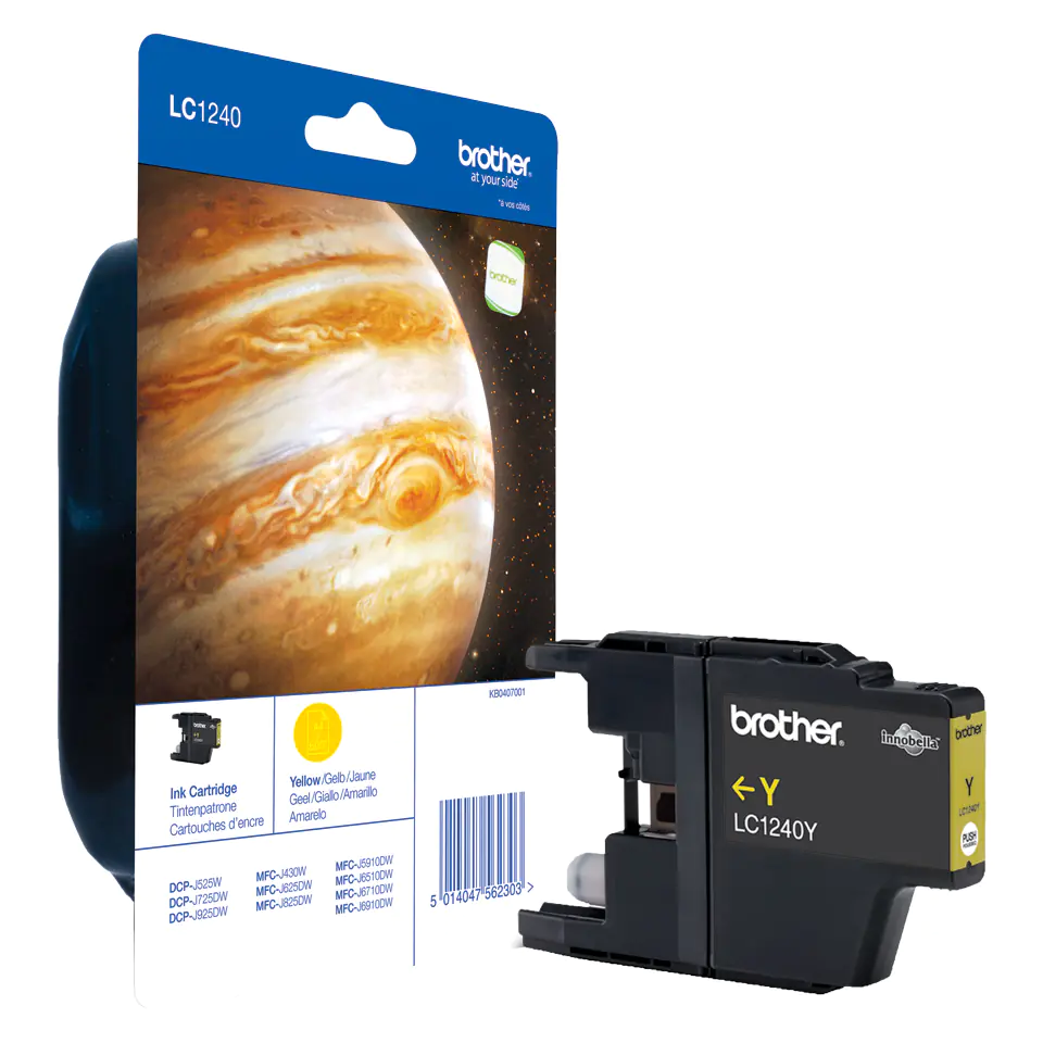 Brother LC1240Y - Gelb - Original - Tintenpatrone - für Brother DCP-J525, J725, J925, MFC-J430, J5910, J625, J6510, J6710, J6910, J825 Brother LC1240Y - Gelb - Original - Tintenpatrone - für Brother DCP-J525, J725, J925, MFC-J430, J5910, J625, J6510, J6710, J6910, J825