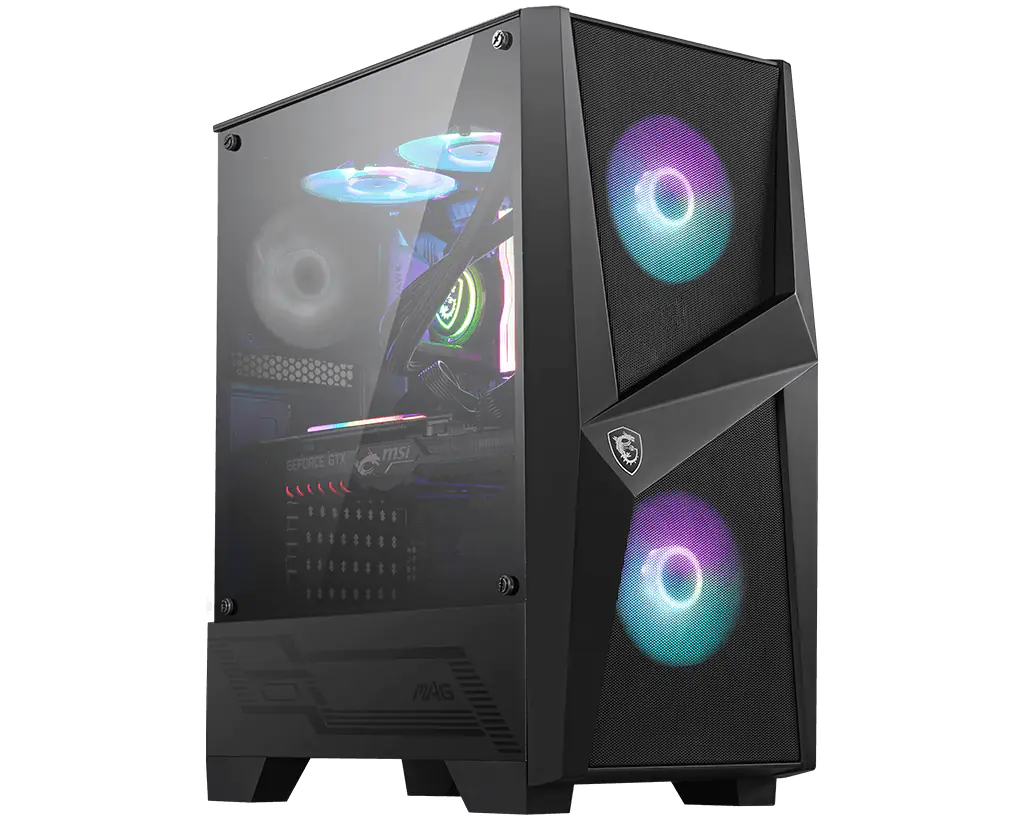 MSI MAG Forge 100R - Tower - ATX - Seitenteil mit Fenster (gehärtetes Glas) 306-7G03R21-809