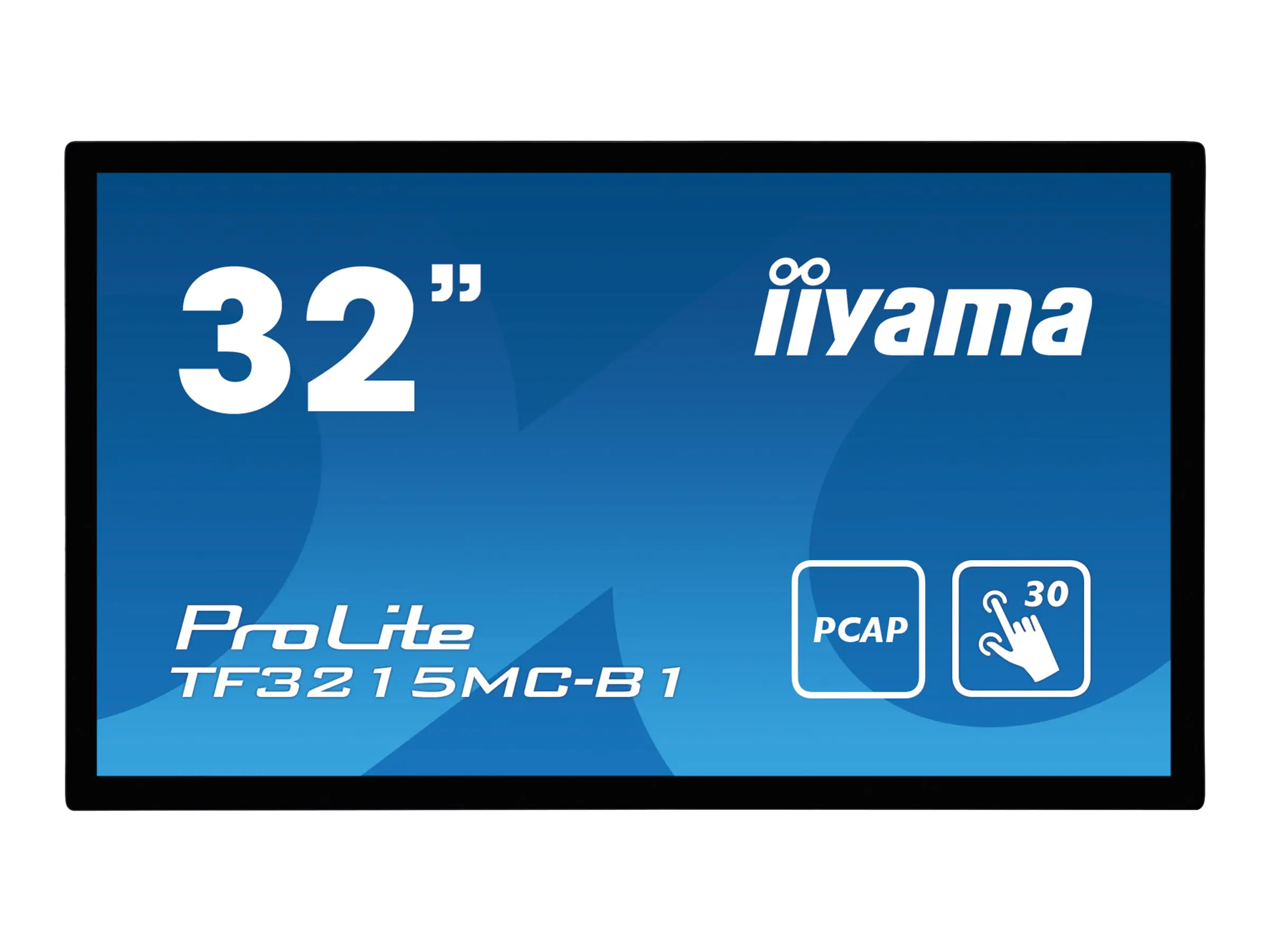 Iiyama ProLite TF3215MC-B1 - LED-Monitor - 80.1 cm (32") - offener Rahmen - Touchscreen - 1920 x 1080 Full HD (1080p) @ 60 Hz - A-MVA3 - 500 cd/m² - 3000:1 - 8 ms - HDMI, VGA - Schwarz