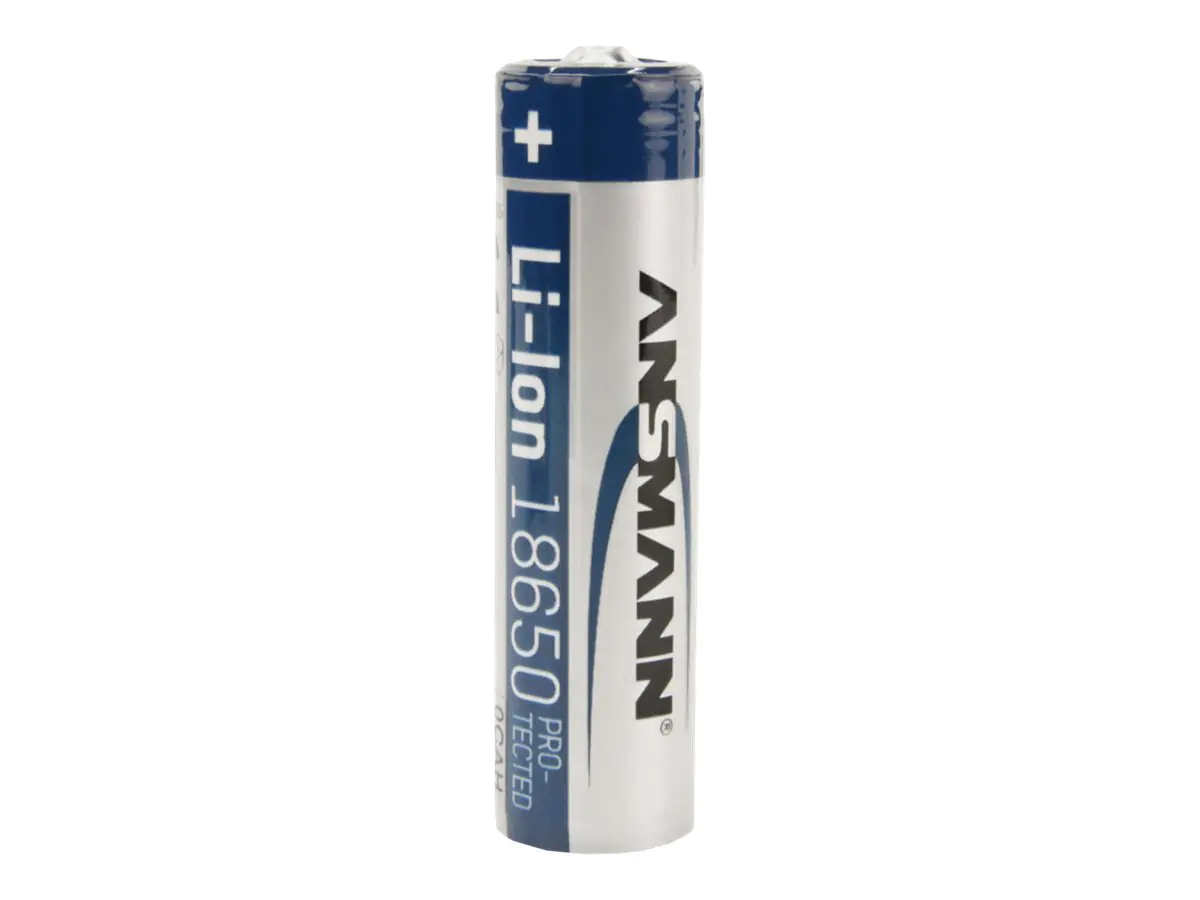 ANSMANN - Batterie 18650 - Li-Ion - 2600 mAh - 9.36 Wh - 1S (1S1P) - Silber