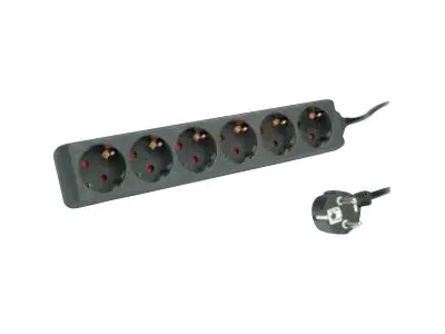 Roline - Steckdosenleiste - Wechselstrom 250 V - 3600 Watt - Eingabe, Eingang CEE 7/4 - Ausgangsanschlüsse: 6 (3 x CEE 7/4) - 3 m Schnur - Schwarz Roline - Steckdosenleiste - Wechselstrom 250 V - 3600 Watt - Eingabe, Eingang CEE 7/4 - Ausgangsanschlüsse: 6 (3 x CEE 7/4) - 3 m Schnur - Schwarz