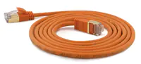 WANTEC Extra dünnes CAT7 SSTP Patchkabel, 1,5 m, Cat7, S/FTP (S-STP), RJ-45, RJ-45, Orange 7146