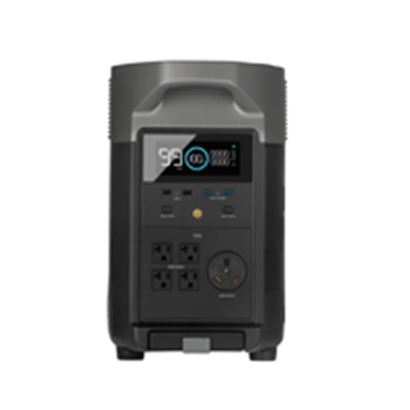 Ecoflow Delta Pro Powerstation LiFe Schwarz mit Laderegler - Akku - Baby (C) EFDELTAPRO-EU