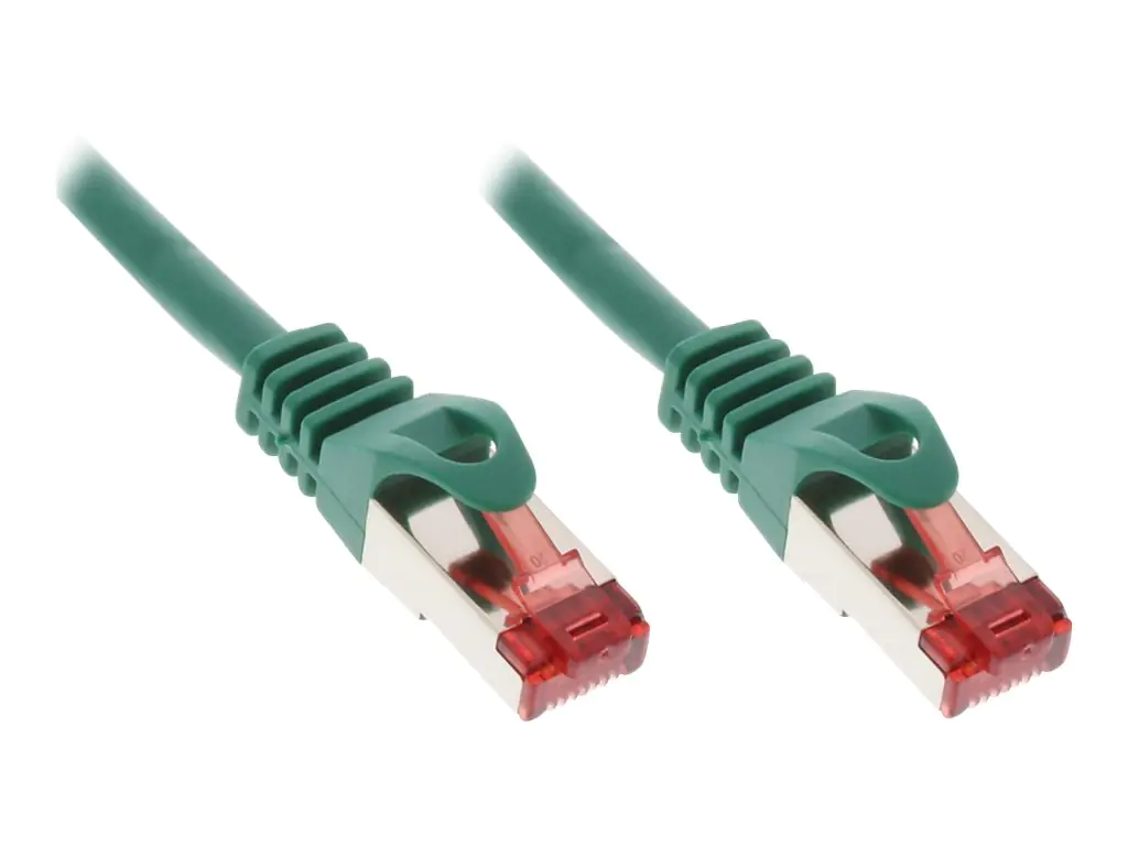 InLine - Patch-Kabel - RJ-45 (M) bis RJ-45 (M) - 1.5 m - SFTP, PiMF - CAT 6 - geformt, ohne Haken - grün InLine - Patch-Kabel - RJ-45 (M) bis RJ-45 (M) - 1.5 m - SFTP, PiMF - CAT 6 - geformt, ohne Haken - grün