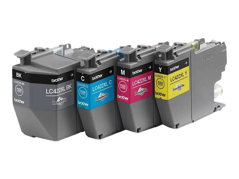 Brother LC422XL - 4er-Pack - Schwarz, Gelb, Cyan, Magenta - original - Tintenpatrone - für Brother MFC-J5340DW, MFC-J5345DW, MFC-J5740DW, MFC-J6540DW, MFC-J6940DW Brother LC422XL - 4er-Pack - Schwarz, Gelb, Cyan, Magenta - original - Tintenpatrone - für Brother MFC-J5340DW, MFC-J5345DW, MFC-J5740DW, MFC-J6540DW, MFC-J6940DW