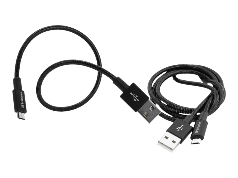 Verbatim Sync and Charge - USB-Kabelsatz - USB (M) zu Micro-USB Typ B (M) - Schwarz