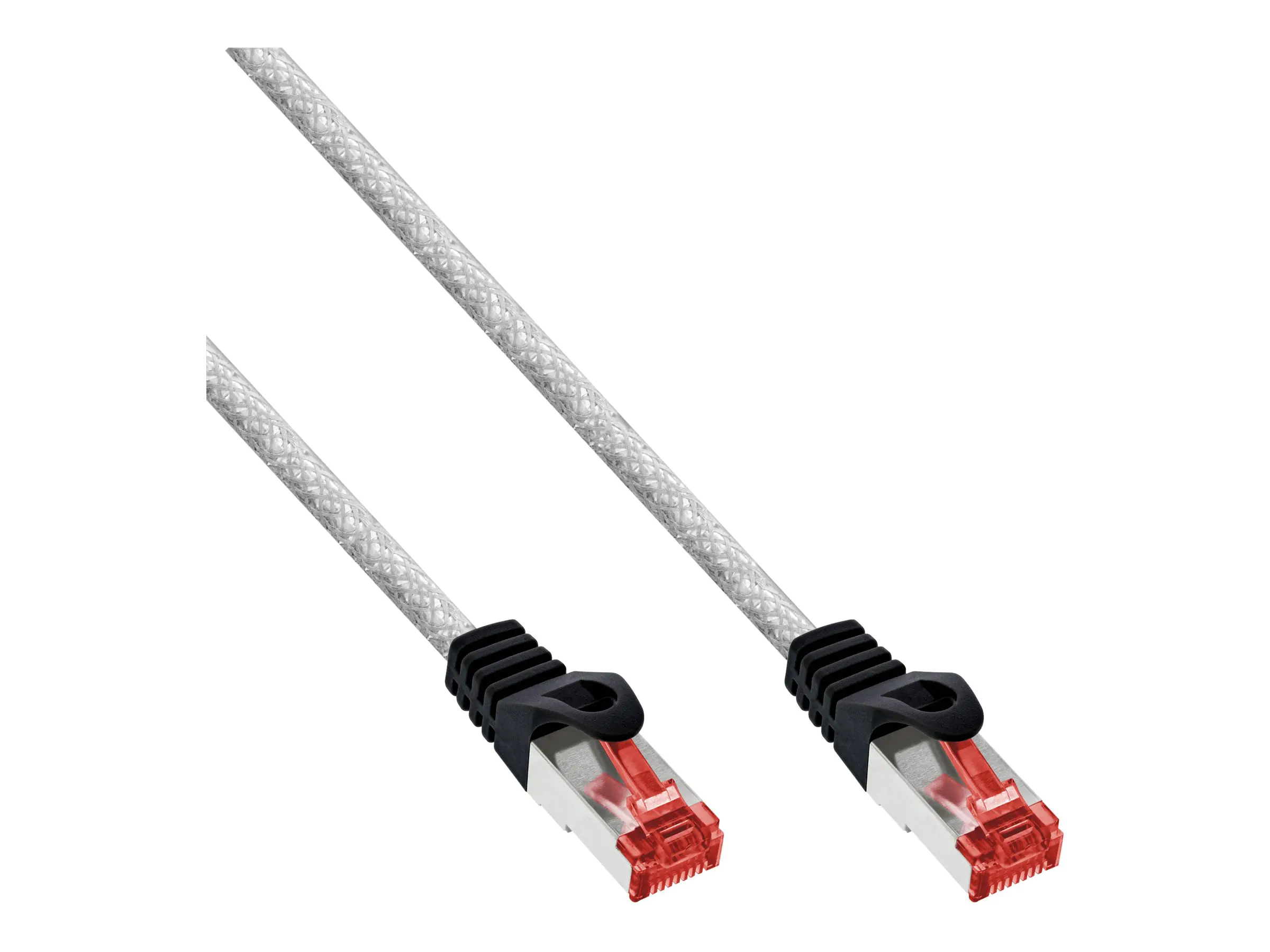 InLine Patchkabel - S/FTP (PiMf) - Cat.6 - 250MHz - PVC - Kupfer - transparent - 50m 76455T