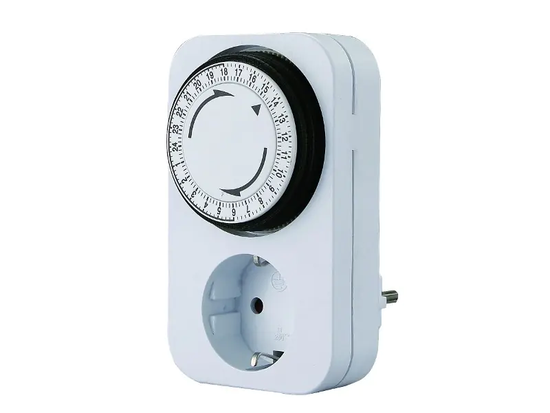 Bachmann Mechanical timer Switch - Automatischer Netzschalter - Wechselstrom 230 V - weiß