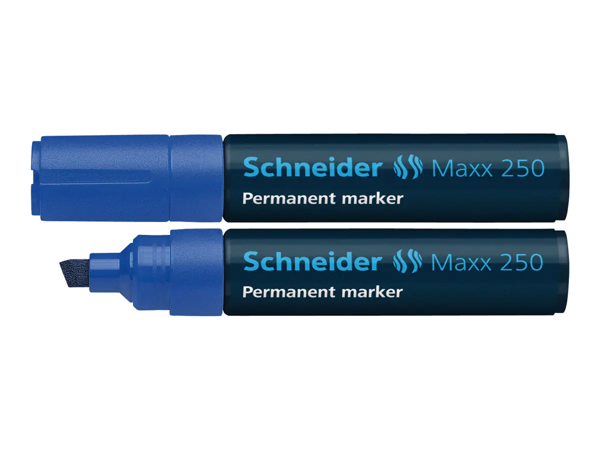 Schneider Permanentmarker Maxx 250 125003 2-7mm Keilspitze blau