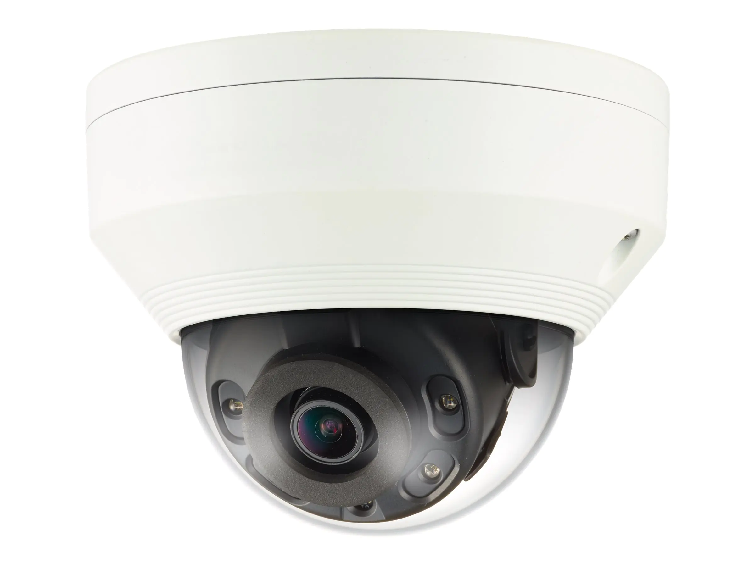 Hanwha WiseNet Q QNV-6022R - Netzwerk-Überwachungskamera - Kuppel - Außenbereich - staubdicht/wasserdicht/vandalismusresistent - Farbe (Tag&Nacht) - 2 MP - 1920 x 1080 - feste Brennweite - Audio - Composite - LAN 10/100 - MJPEG, H.264, H.265 - Gleichstrom
