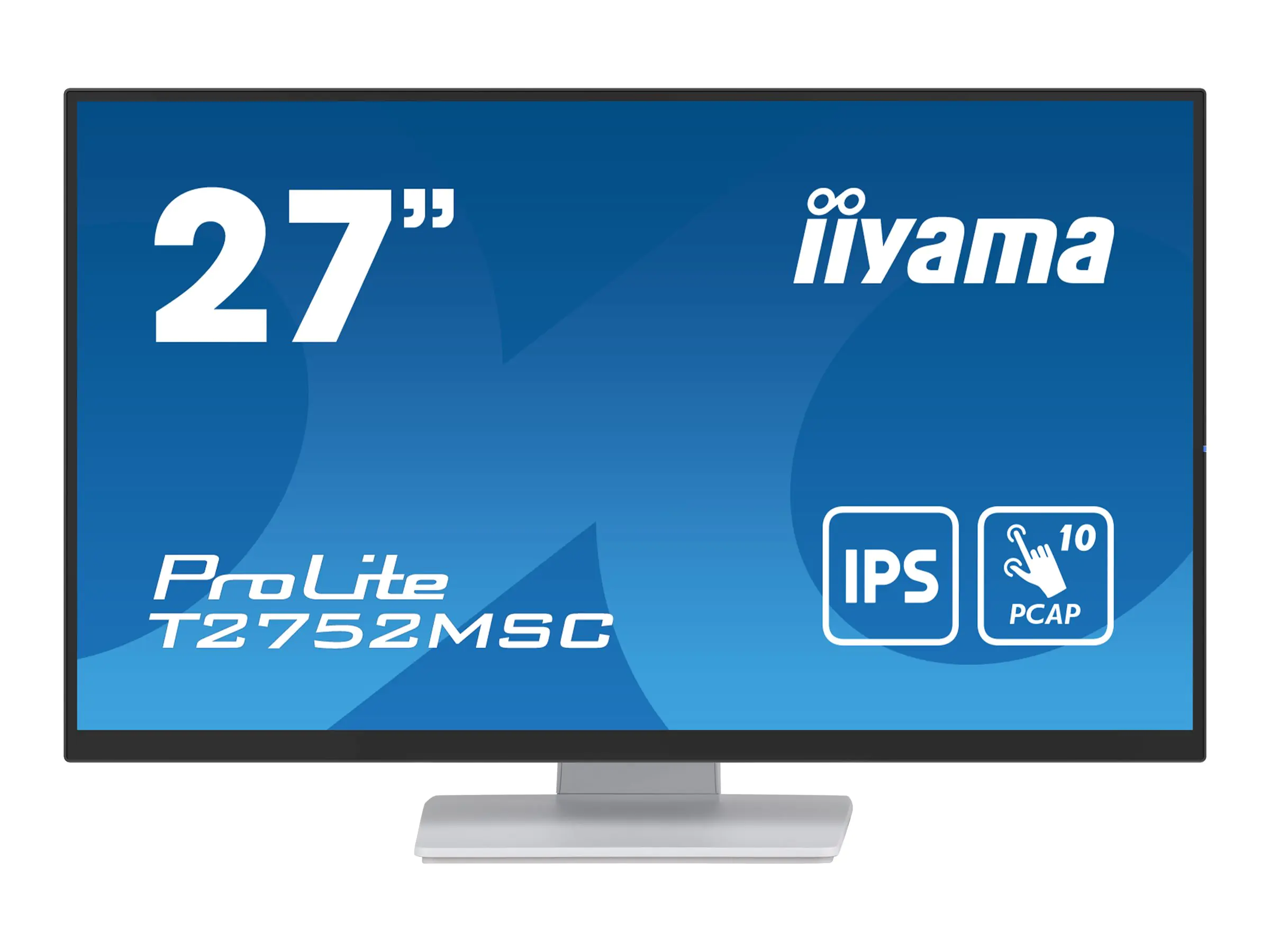 Iiyama ProLite T2752MSC-W1 - LED-Monitor - 68.6 cm (27") - Touchscreen - 1920 x 1080 Full HD (1080p) @ 60 Hz - IPS - 400 cd/m² - 1000:1 - 5 ms - HDMI, DisplayPort - Lautsprecher - weiß, Matte Iiyama ProLite T2752MSC-W1 - LED-Monitor - 68.6 cm (27") - Touchscreen - 1920 x 1080 Full HD (1080p) @ 60 Hz - IPS - 400 cd/m² - 1000:1 - 5 ms - HDMI, DisplayPort - Lautsprecher - weiß, Matte