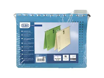 ELBA Hängehefter chic ULTIMATE 100552106 DIN A4 blau 5 St./Pack.