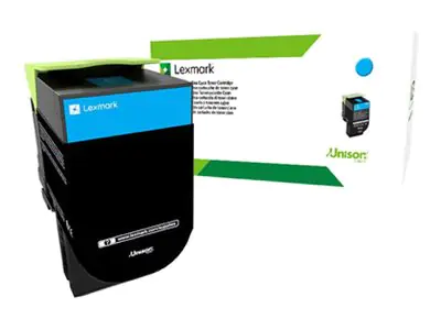Lexmark Cyan - original - Tonerpatrone - für 80C2HCE
