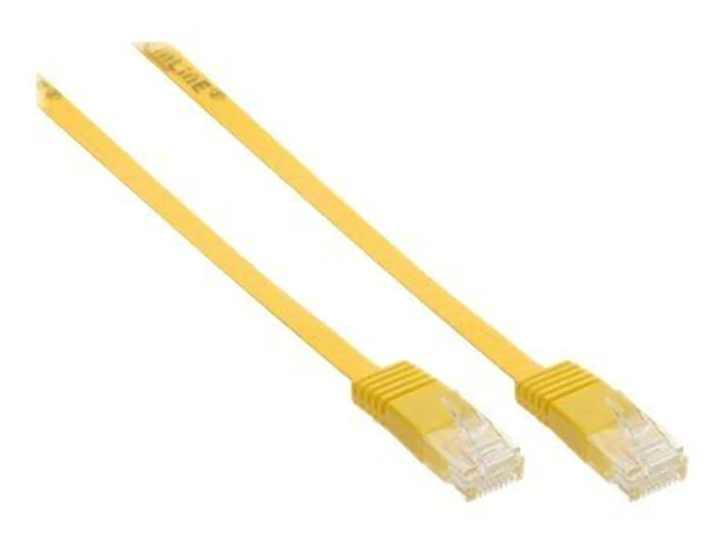 InLine Patchkabel flach - U/UTP - Cat.6 - gelb - 10m 71600Y
