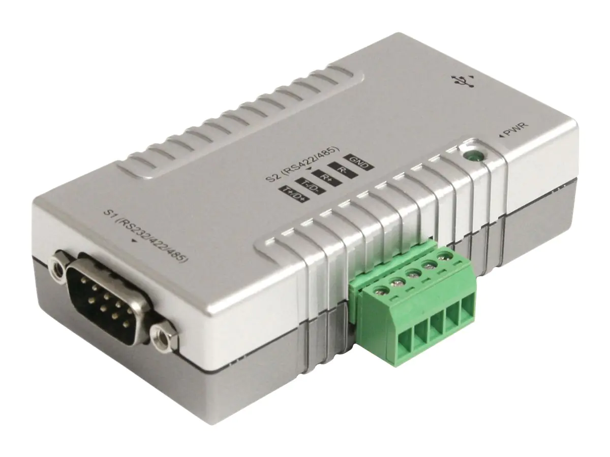 StarTech.com 2 Port USB to RS232 RS422 RS485 Serial Adapter with COM Retention ICUSB2324852