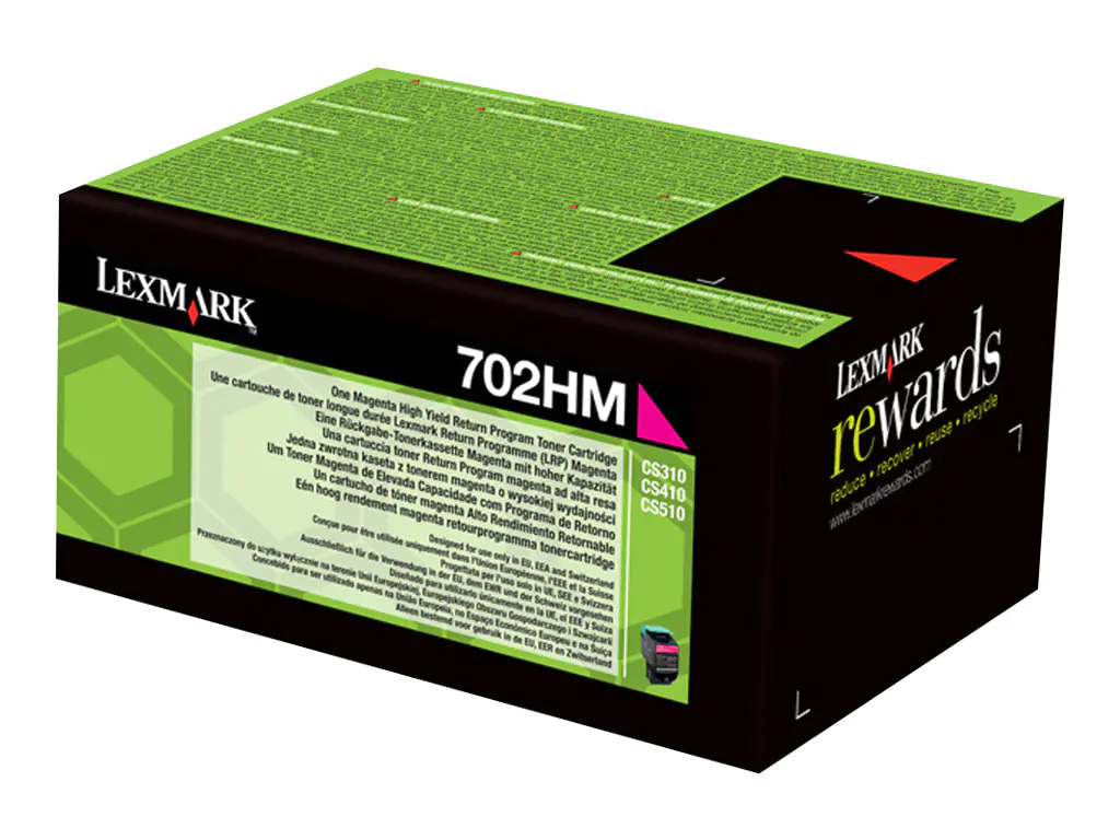Lexmark 702HM - Magenta - Original - Tonerpatrone LCCP, LRP - für Lexmark CS310dn, CS310n, CS410dn, CS410dtn, CS410n, CS510de, CS510dte Lexmark 702HM - Magenta - Original - Tonerpatrone LCCP, LRP - für Lexmark CS310dn, CS310n, CS410dn, CS410dtn, CS410n, CS510de, CS510dte