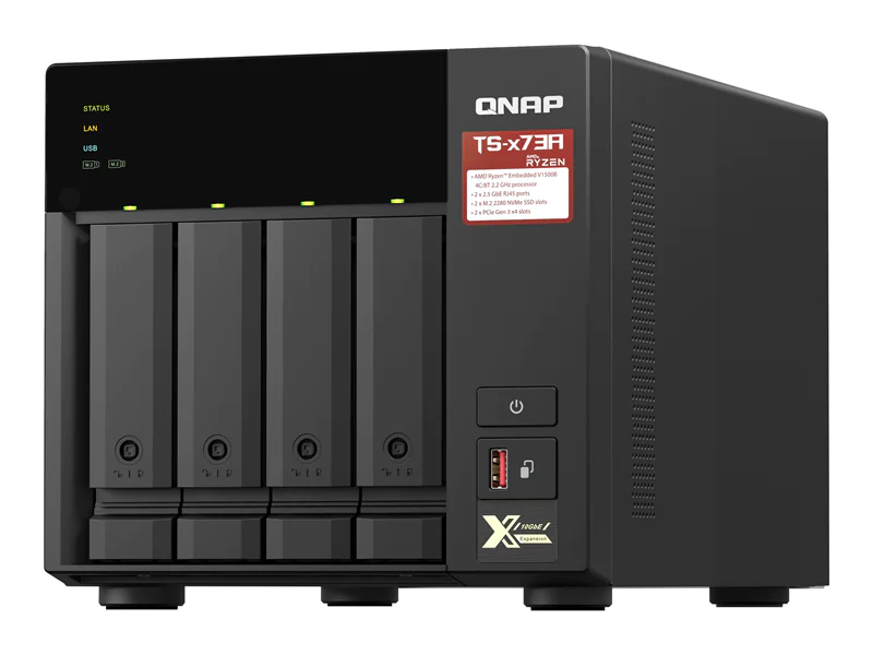 QNAP TS-473A - NAS-Server - 4 Schächte - SATA 6Gb/s - RAM 8 GB - 2.5 Gigabit Ethernet QNAP TS-473A - NAS-Server - 4 Schächte - SATA 6Gb/s - RAM 8 GB - 2.5 Gigabit Ethernet