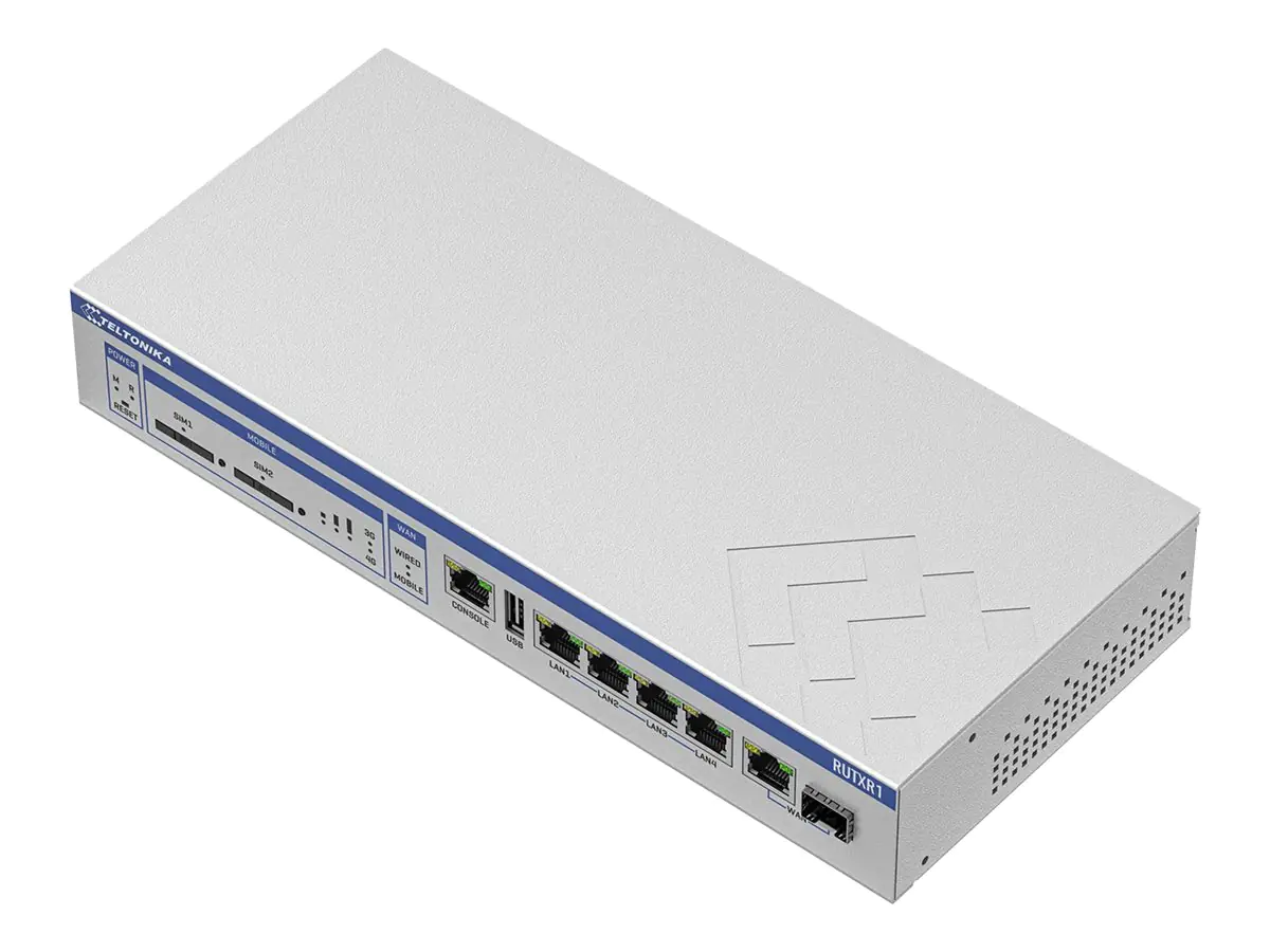 Teltonika RUTXR1 - Wireless Router - WWAN 4-Port-Switch RUTXR1000000