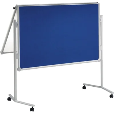MAUL Moderationstafel MAULpro Maße der Oberfläche: 120 x 150 cm (B x H) inkl. Rollensatz, Blockhalter, Verbindungsklammern Textil blau