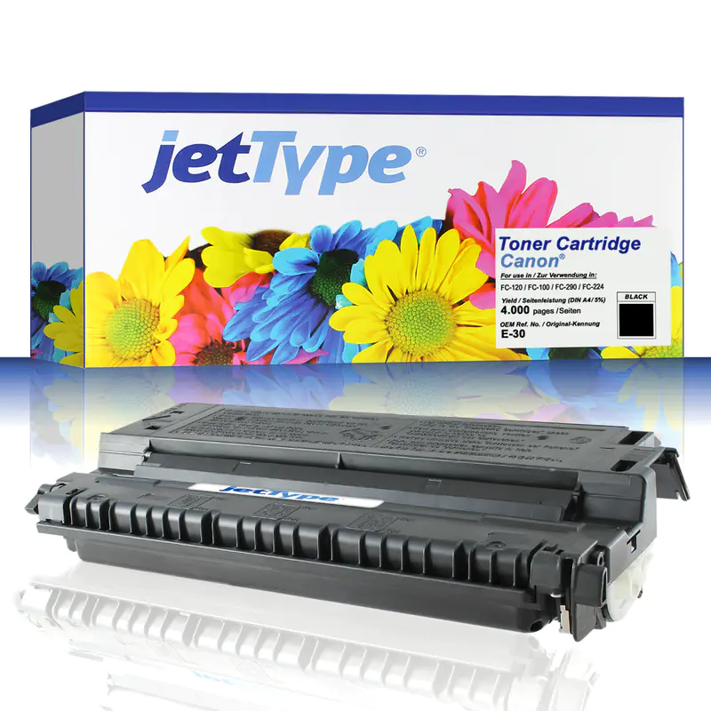 jetType Toner kompatibel zu Canon 1491A003 E30 schwarz 4.000 Seiten 1 Stück jetType Toner kompatibel zu Canon 1491A003 E30 schwarz 4.000 Seiten 1 Stück