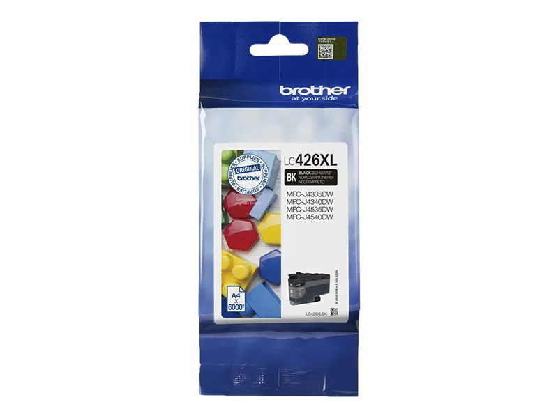 Brother LC426XLBK - Hohe Ergiebigkeit - Schwarz - original - Tintenpatrone - für Brother MFC-J4335, MFC-J4340, MFC-J4535, MFC-J4540 Brother LC426XLBK - Hohe Ergiebigkeit - Schwarz - original - Tintenpatrone - für Brother MFC-J4335, MFC-J4340, MFC-J4535, MFC-J4540