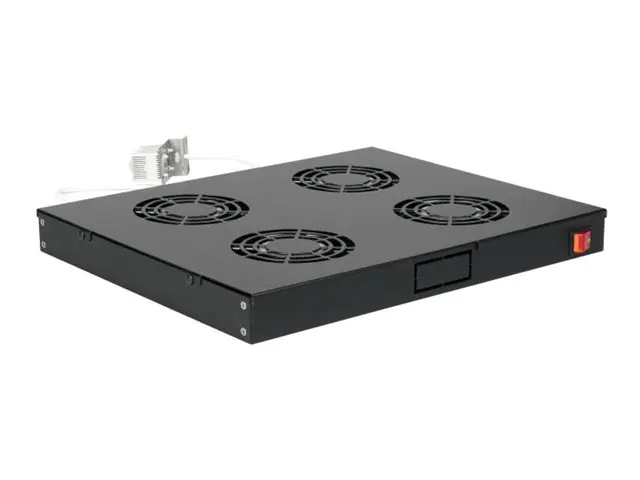 Equip Rack-Lüftereinsatz - mit 4 Lüfter - Wechselstrom 240 V - Schwarz, RAL 9005 - 1U - 48.3 cm (19") EZF-4-B