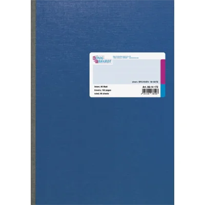 KOENIG&EBHARDT Geschäftsbuch DIN A4 liniert blau Softcover - A4 8614172