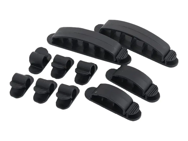 LogiLink Cable Fastener Set - Kabel-Organizer-Set - Schwarz