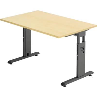 Hammerbacher Schreibtisch VOS12/3/G C-Fuß 120x80cm ahorn/graphit Hammerbacher Schreibtisch VOS12/3/G C-Fuß 120x80cm ahorn/graphit