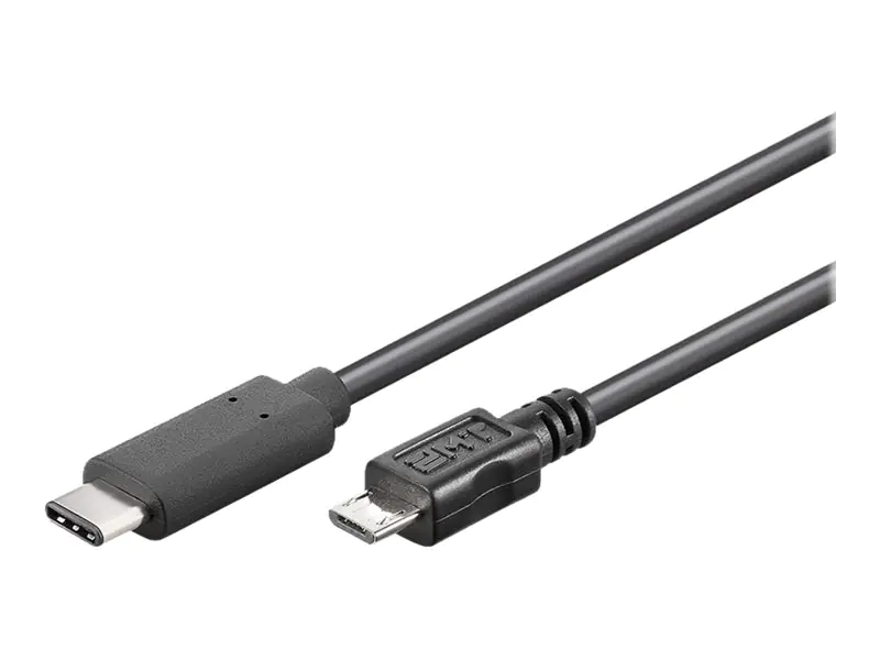 goobay - USB-Kabel - Micro-USB Typ B (M) zu 24 pin USB-C (M) - USB 3.1 - 1 m - Schwarz goobay - USB-Kabel - Micro-USB Typ B (M) zu 24 pin USB-C (M) - USB 3.1 - 1 m - Schwarz