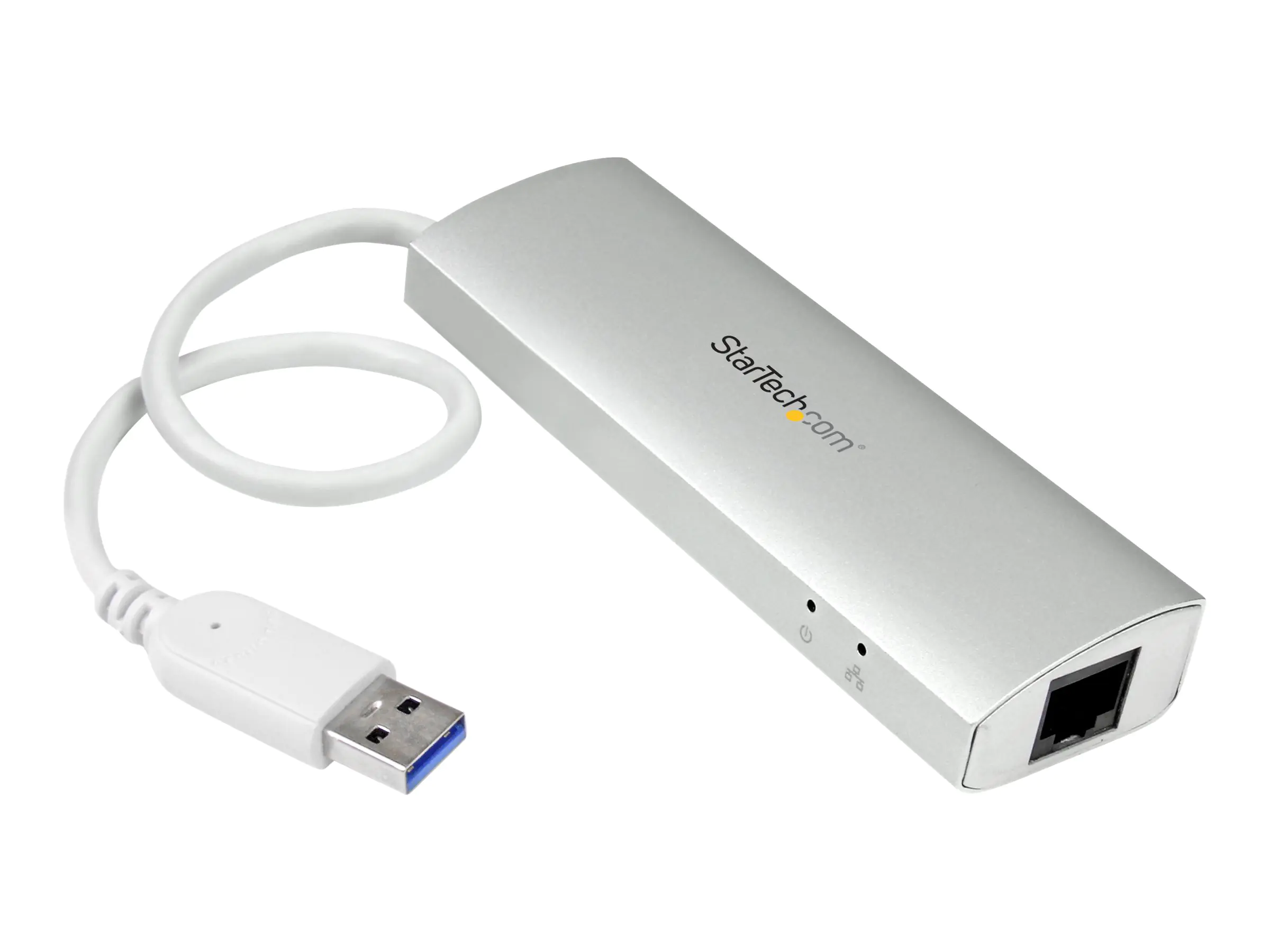 StarTech.com 3 Port Portable USB 3.0 Hub plus Gigabit Ethernet - Travel Hub - Hub - 3 x StarTech.com 3 Port Portable USB 3.0 Hub plus Gigabit Ethernet - Travel Hub - Hub - 3 x
