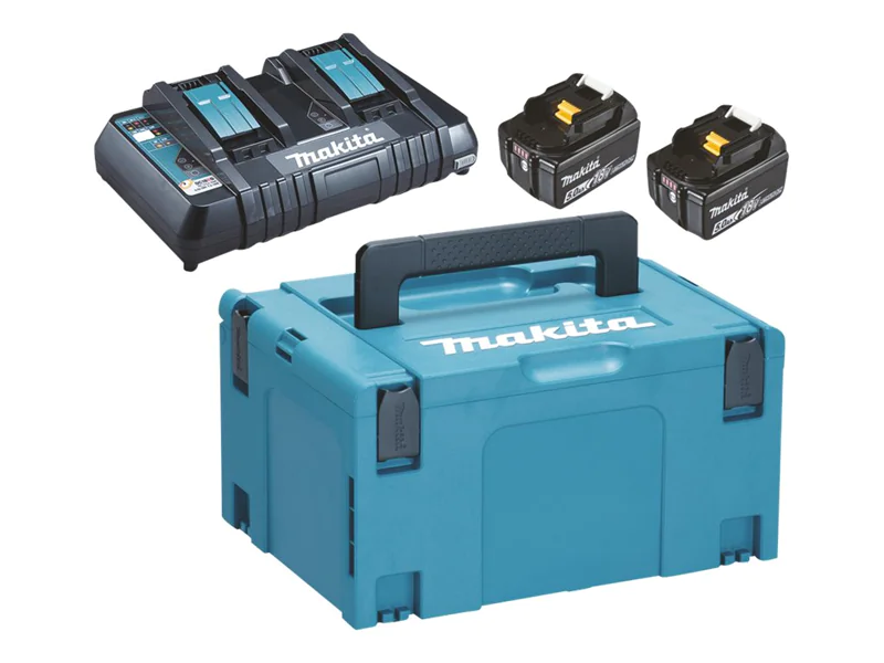 Makita DC18RD - Batterieladegerät + Batterie 197629-2