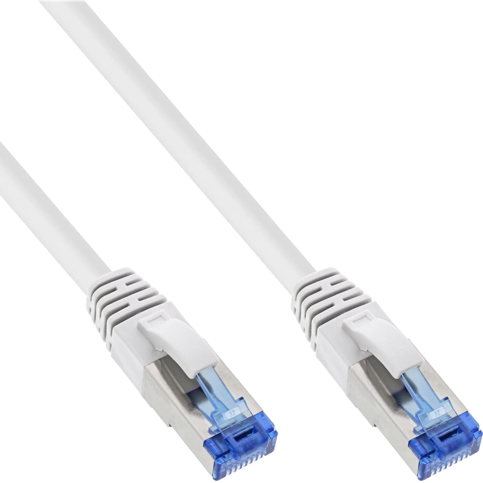 InLine Patchkabel - S/FTP (PiMf) - Cat.6A - halogenfrei - weiß - 1,5m 76814W