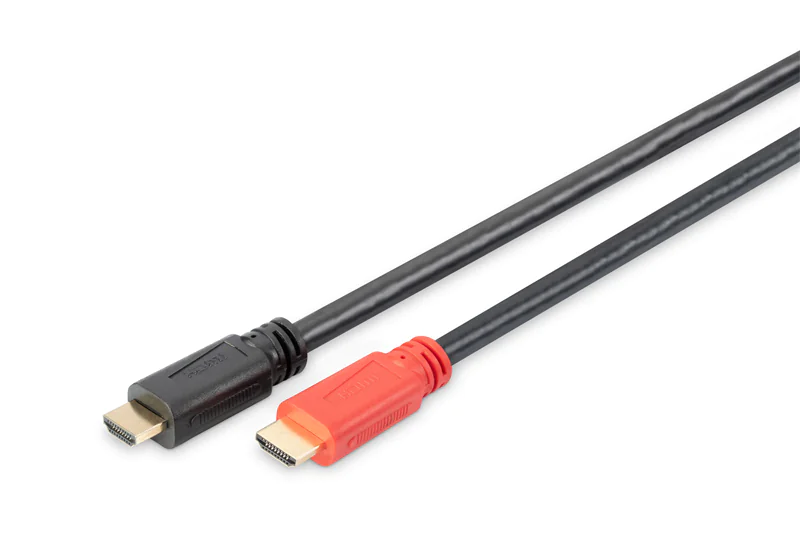 DIGITUS - Highspeed - HDMI-Kabel mit Ethernet - HDMI männlich zu HDMI männlich - 10 m - Doppelisolierung - Schwarz - aktiv, unterstützt 4K 30 Hz (3840 x 2160) DIGITUS - Highspeed - HDMI-Kabel mit Ethernet - HDMI männlich zu HDMI männlich - 10 m - Doppelisolierung - Schwarz - aktiv, unterstützt 4K 30 Hz (3840 x 2160)