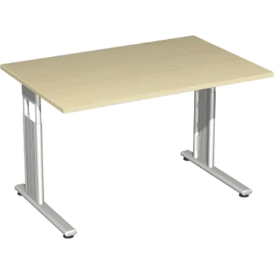 Geramöbel Schreibtisch Flex S-617102-AS 120x80x68-82cm ah/si Geramöbel Schreibtisch Flex S-617102-AS 120x80x68-82cm ah/si