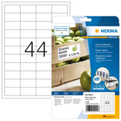 HERMA Etikett stark haftend 10914 48,3x25,4mm weiß 1.100 St./Pack.