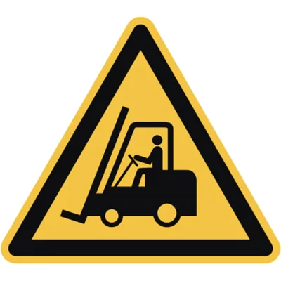 Hinweisschild Flurförderzeuge ISO 7010 Dreieck 200x200x200mm PVC Hinweisschild Flurförderzeuge ISO 7010 Dreieck 200x200x200mm PVC