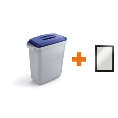 DURABLE Abfalleimer DURABIN® 60L 60l Polypropylen grau 1 Sortierfach DURABLE Abfalleimer DURABIN® 60L 60l Polypropylen grau 1 Sortierfach