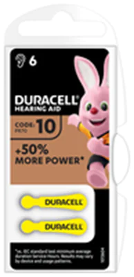 Duracell Batterie Hörgeraete EasyTab 10 PR70 6St. - Batterie - 100 mAh 077559
