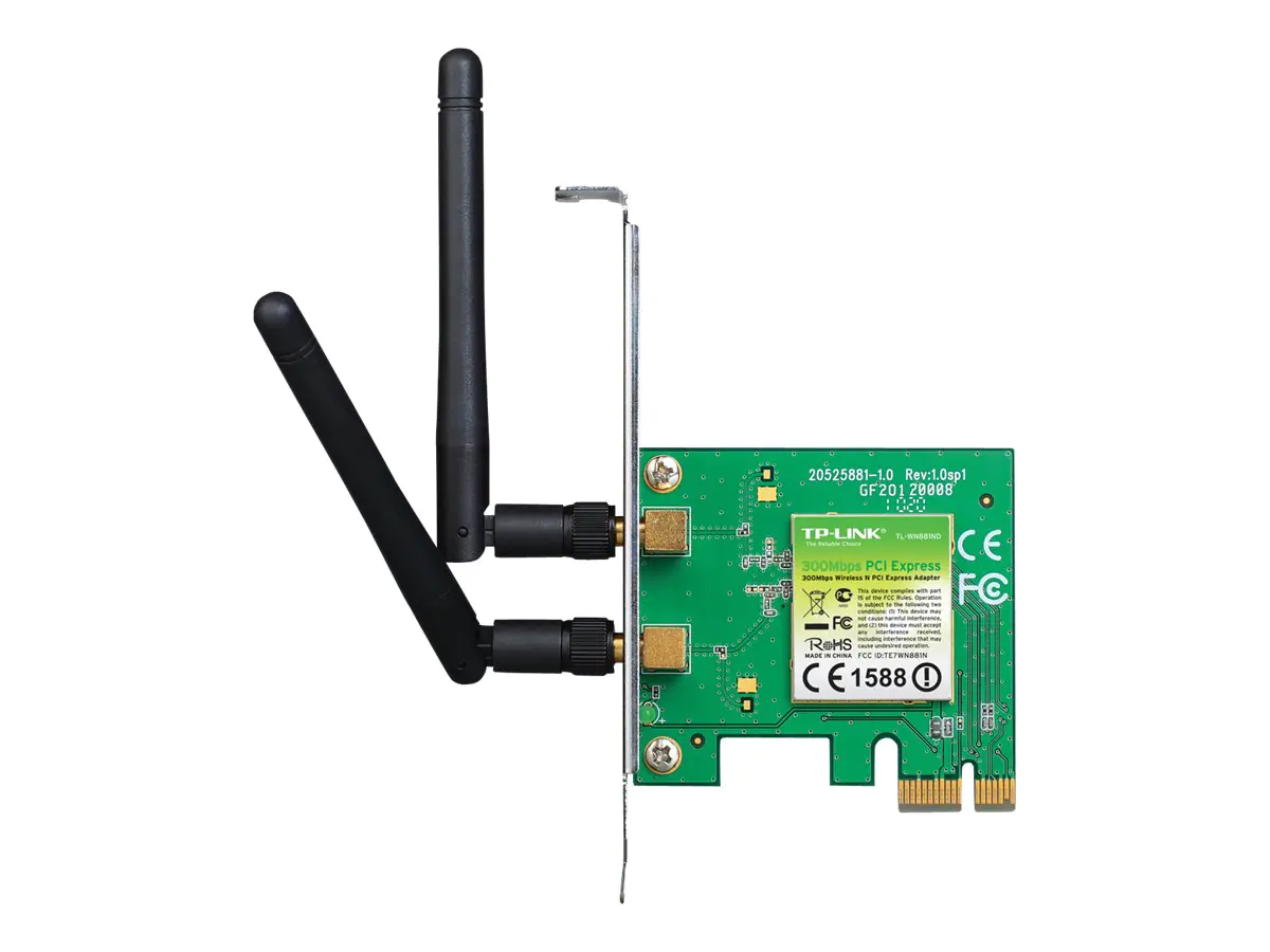 TP-Link TL-WN881ND - Netzwerkadapter - PCIe 2.0 - 802.11b/g/n TP-Link TL-WN881ND - Netzwerkadapter - PCIe 2.0 - 802.11b/g/n