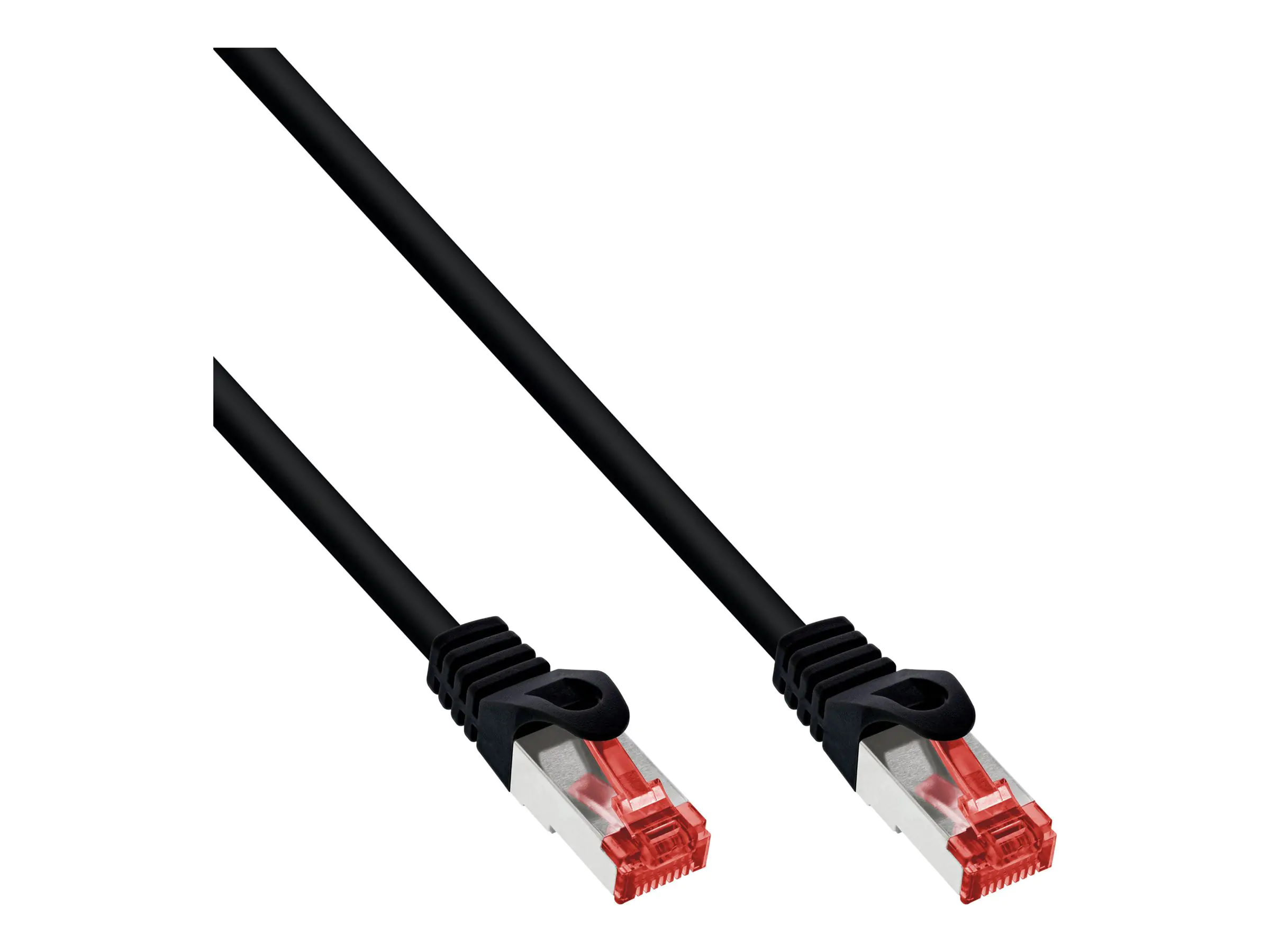 InLine Patchkabel - S/FTP (PiMf) - Cat.6 - 250MHz - PVC - Kupfer - schwarz - 50m 76455S