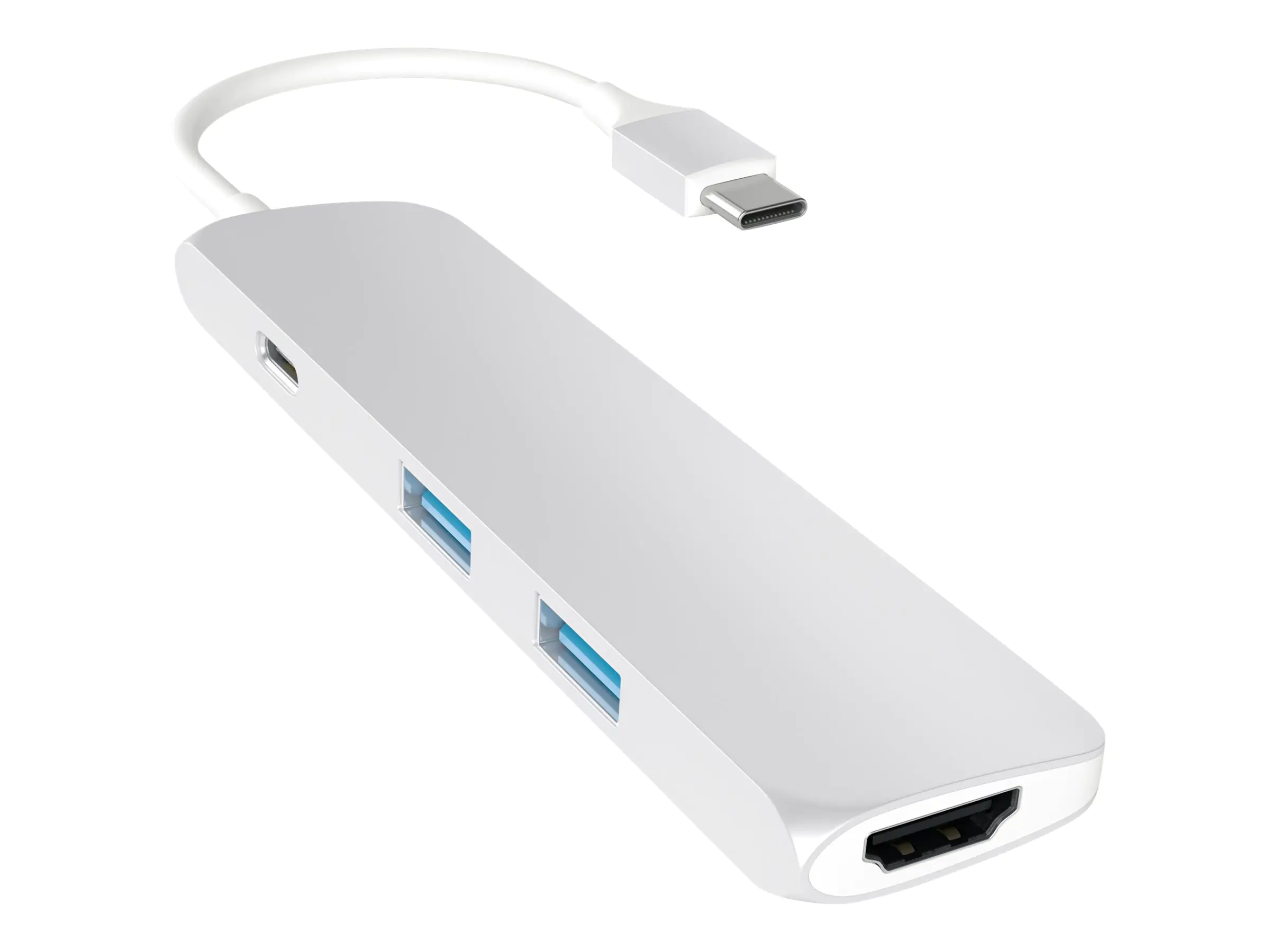 Satechi Slim Aluminum Multi-Port Adapter - Dockingstation - USB-C