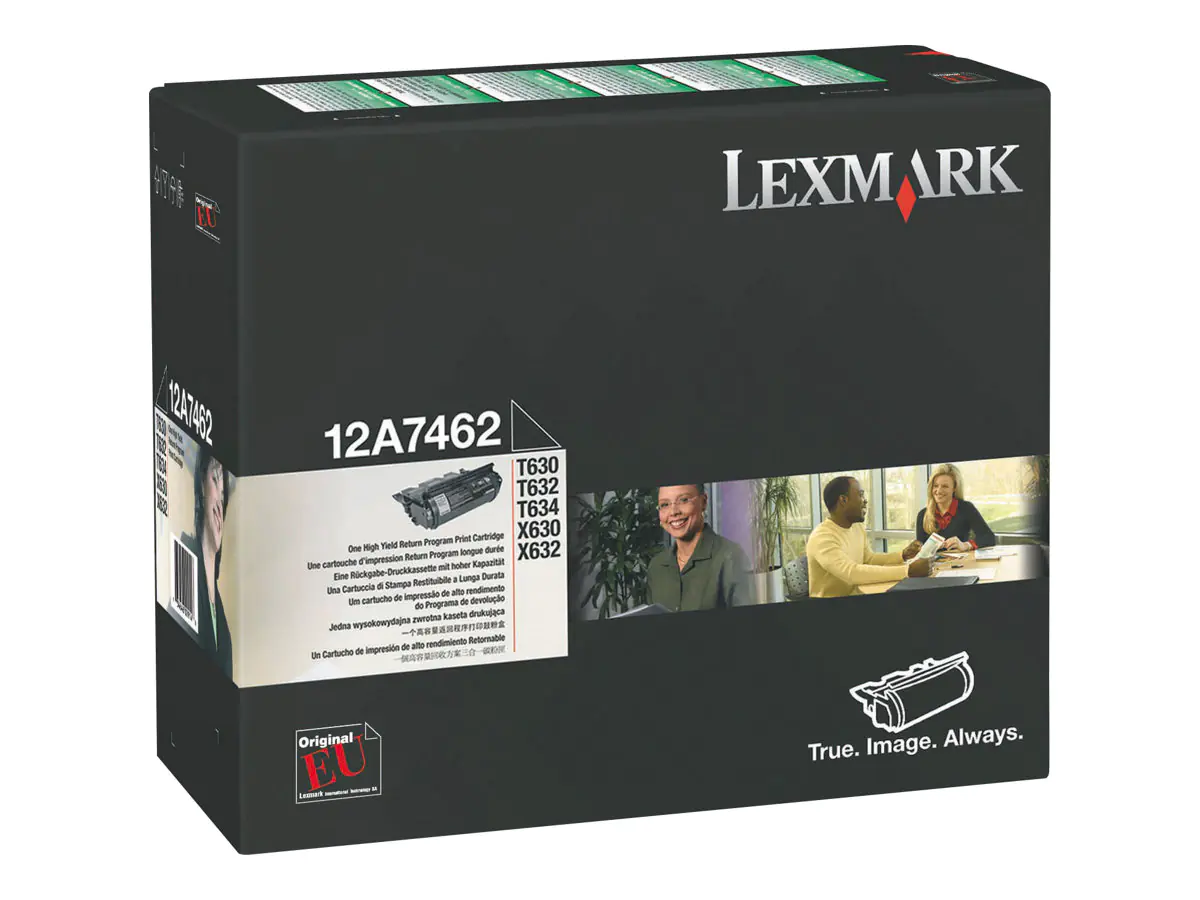 Lexmark Hohe Ergiebigkeit - Schwarz - original 12A7462