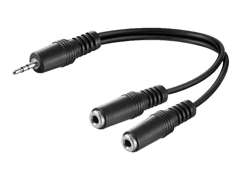 goobay AVK 317-0020 - Audio-Splitter - mini-phone stereo 3.5 mm weiblich zu mini-phone stereo 3.5 mm männlich - 20 cm goobay AVK 317-0020 - Audio-Splitter - mini-phone stereo 3.5 mm weiblich zu mini-phone stereo 3.5 mm männlich - 20 cm