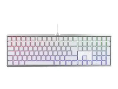CHERRY MX-Board 3.0 S - Tastatur - Hintergrundbeleuchtung - USB - QWERTZ - Deutsch - Tastenschalter: CHERRY MX Red - weiß