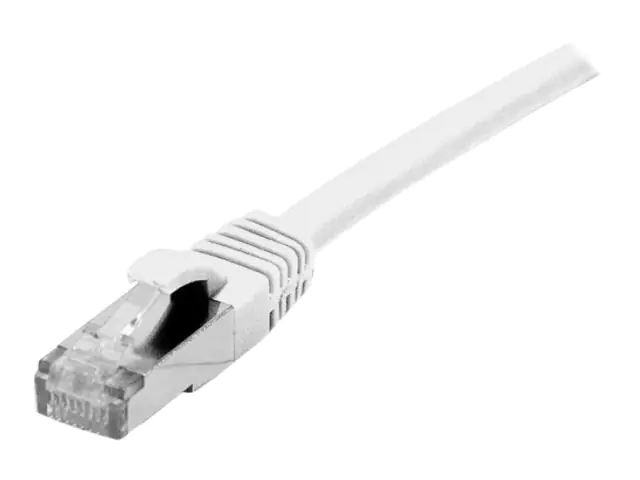 Dexlan - Patch-Kabel - RJ-45 (M) zu RJ-45 (M) - 1 m - SFTP, PiMF - CAT 7 (Kabel) / CAT 6a (Anschlüsse) - halogenfrei, ohne Haken - weiß Dexlan - Patch-Kabel - RJ-45 (M) zu RJ-45 (M) - 1 m - SFTP, PiMF - CAT 7 (Kabel) / CAT 6a (Anschlüsse) - halogenfrei, ohne Haken - weiß